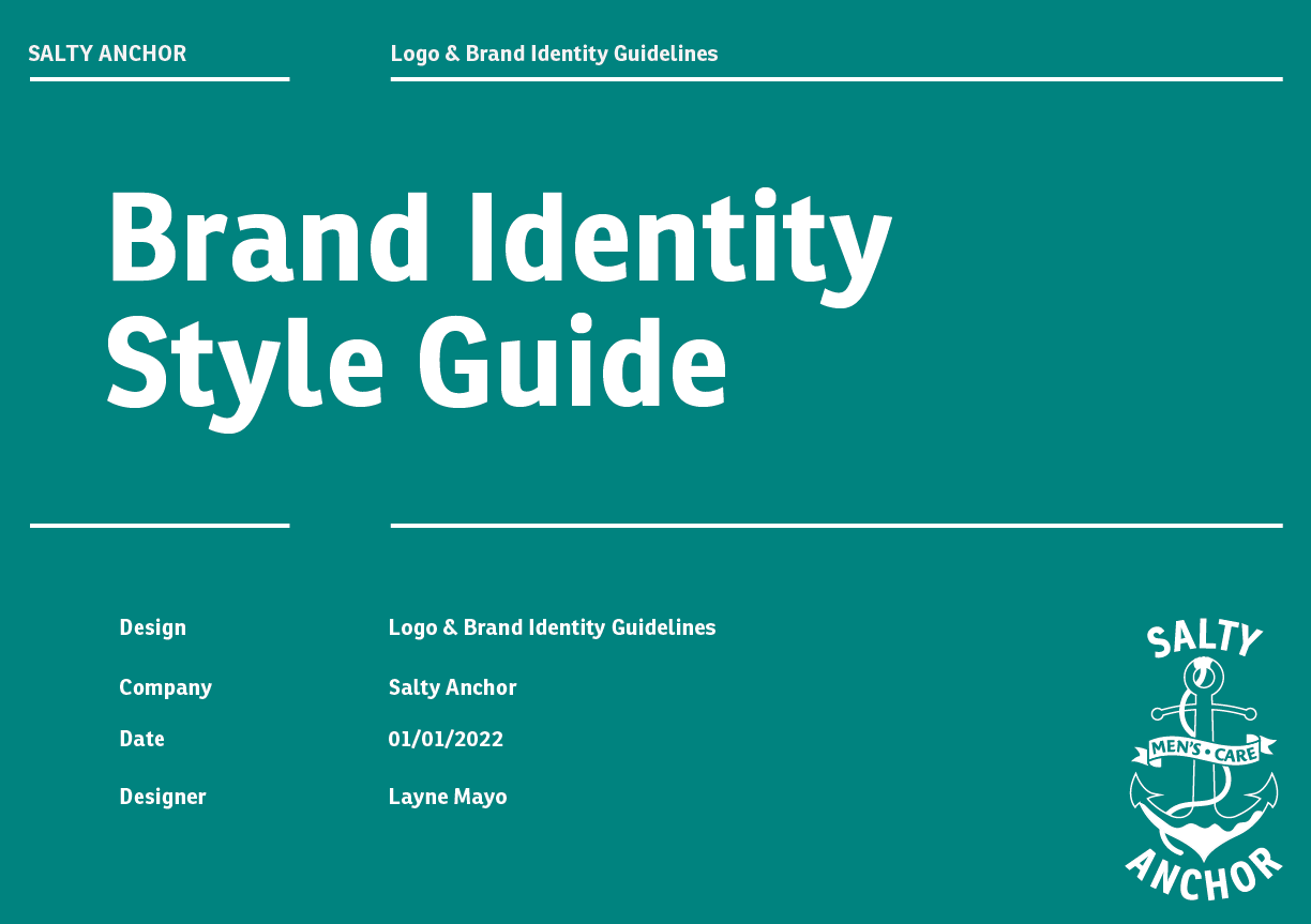 Salty Anchor Branding Guidelines Cover